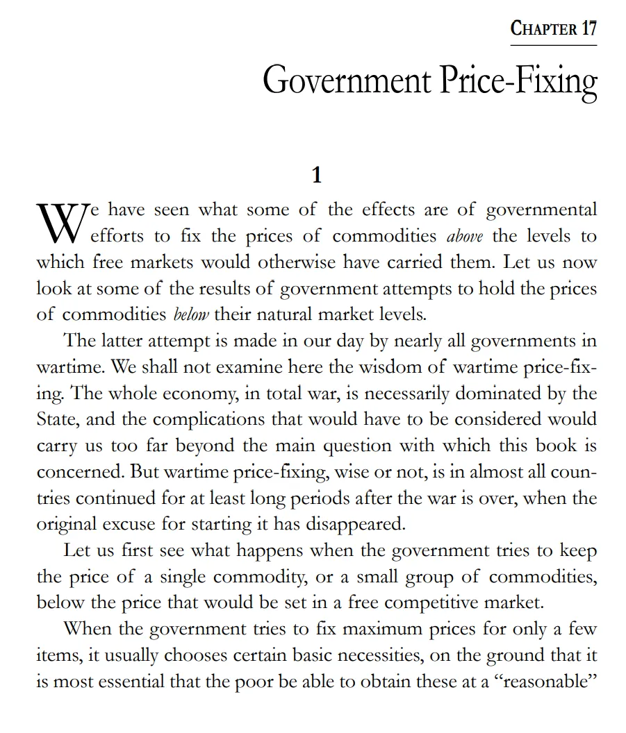CHAPTER 17: Government Price-Fixing