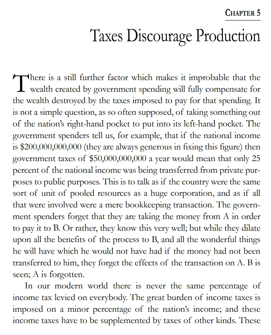 CHAPTER 5: Taxes Discourage Production