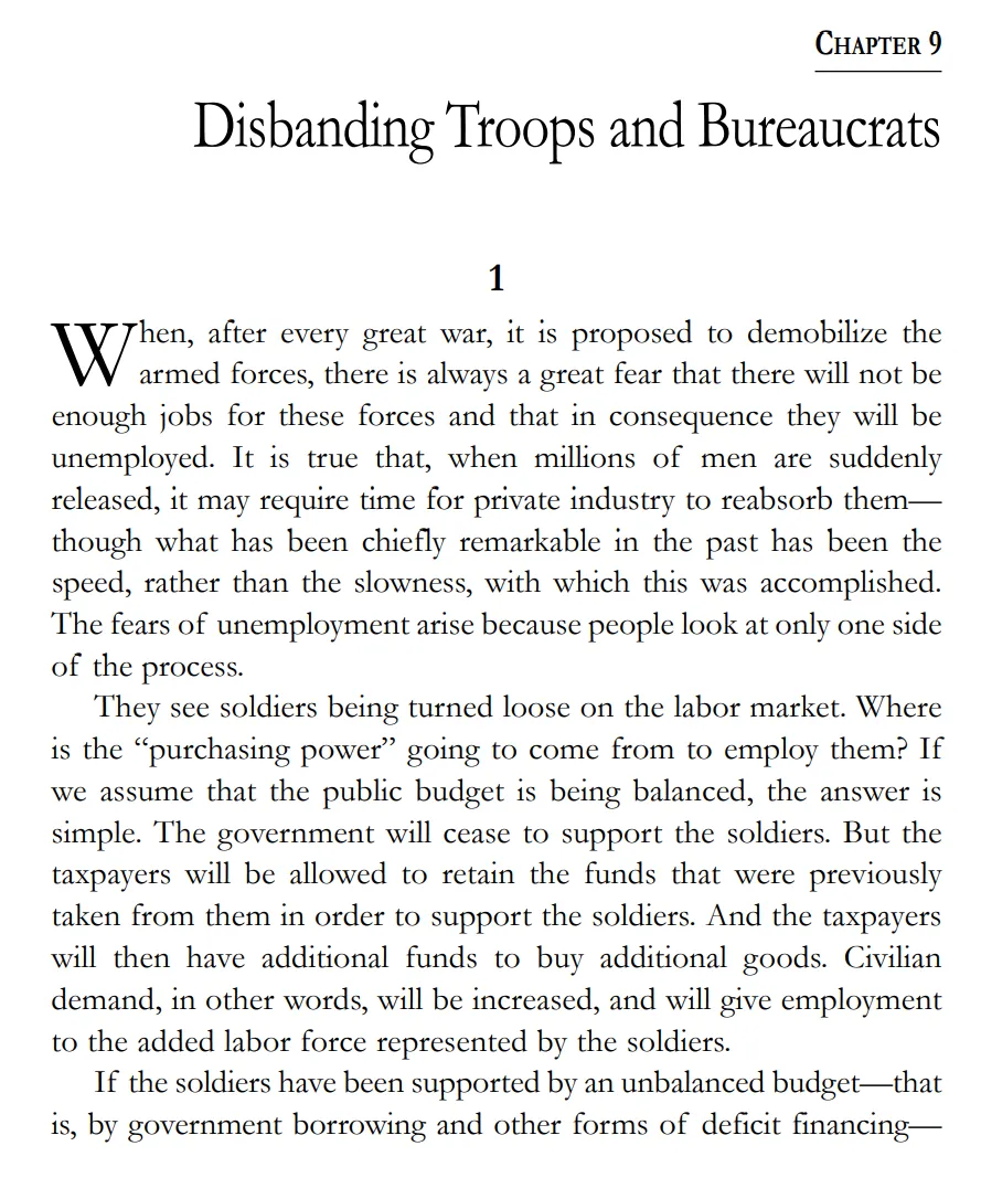 CHAPTER 9: Disbanding Troops and Bureaucrats