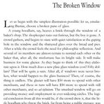 CHAPTER 2: The Broken Window