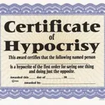 Hypocrisy